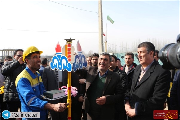 مشعل گاز در دو روستای بخش باروق میاندوآب روشن شد + تصاویر