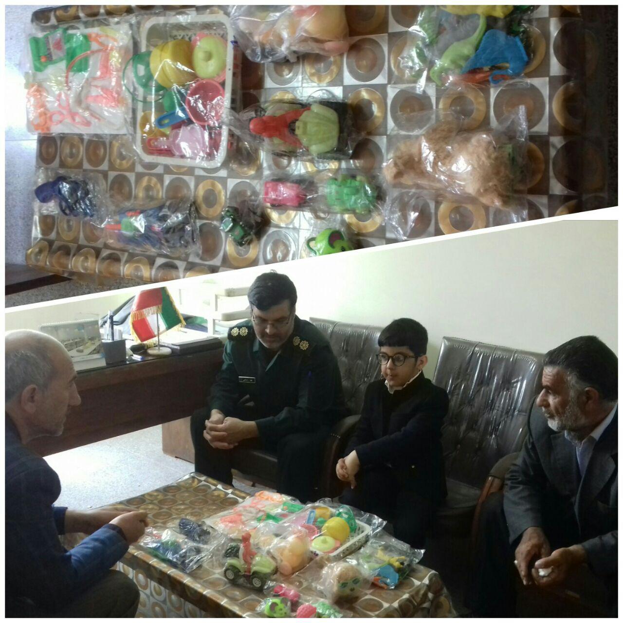 هدیه پسربچه چهاربرجی به سیل زدگان