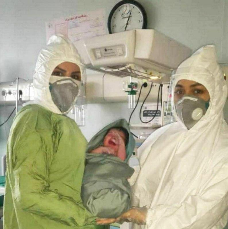 نخستین نوزاد از مادر مبتلا به کرونا در میاندوآب به دنیا آمد