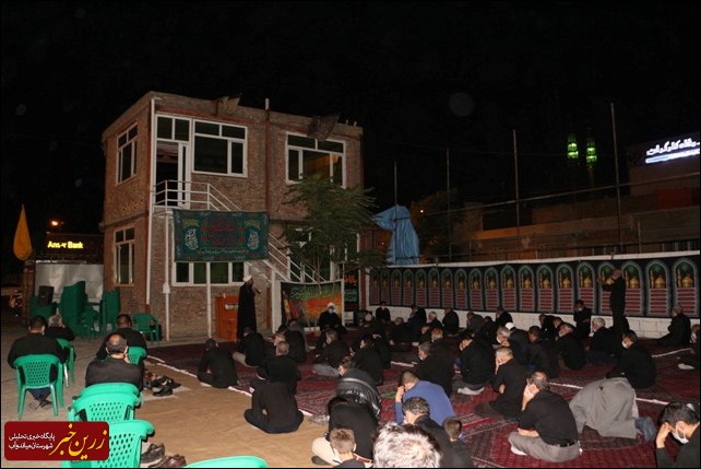 همنوایی مردم میاندوآب با حضرت زینب(س) در شام غریبان شهدای کربلا + تصاویر