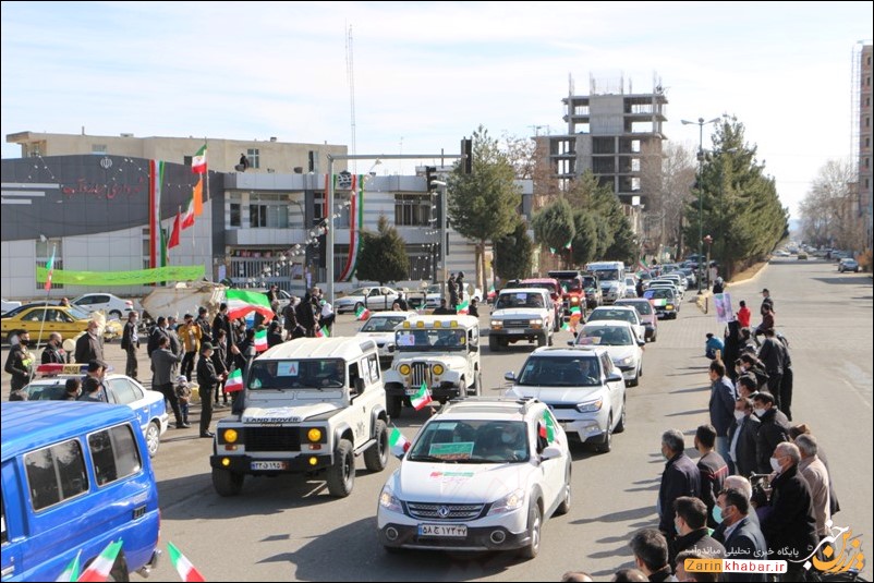 راهپیمایی ۲۲ بهمن در میاندوآب خودرویی برگزار می شود
