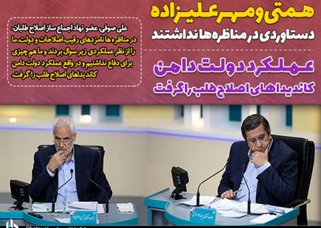 همتی و مهرعلیزاده دستاوردی در مناظره‌ها نداشتند/ عملکرد دولت دامن کاندیداهای اصلاح‌طلب را گرفت