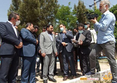 بازدید وزیر ارتباطات و فناوری اطلاعات از طرح ساحل‌سازی زرینه‌رود میاندوآب