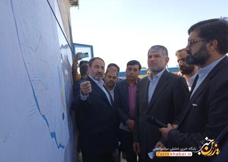 بازدید وزیر جهاد کشاورزی از ایستگاه پمپاژ شبکه آبیاری و زهکشی اراضی پایاب  بند انحرافی نوروزلو در میاندوآب