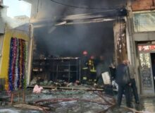 آتش‌سوزی یک باب مغازه در میاندوآب مهار شد