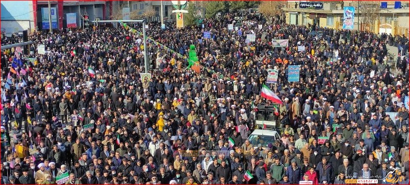 حضور پر شور مردم میاندوآب در جشن ۴۴ سالگی انقلاب اسلامی/بخش دوم