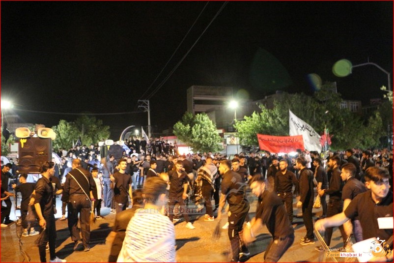 شور حسینی در خیابان‌های میاندوآب