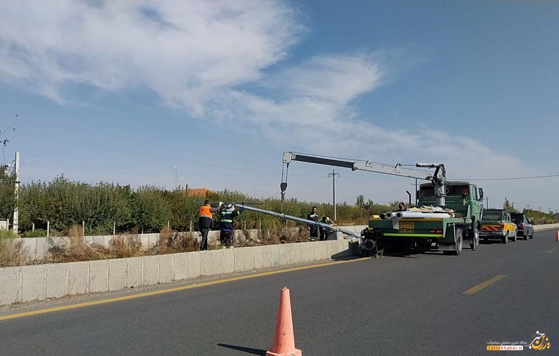 بزرگراه الغدیر میاندوآب برقدار میشود
