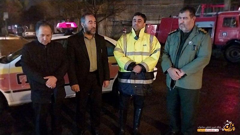 تلاش شبانه شهرداری میاندوآب برای رفع آبگرفتگی معابر