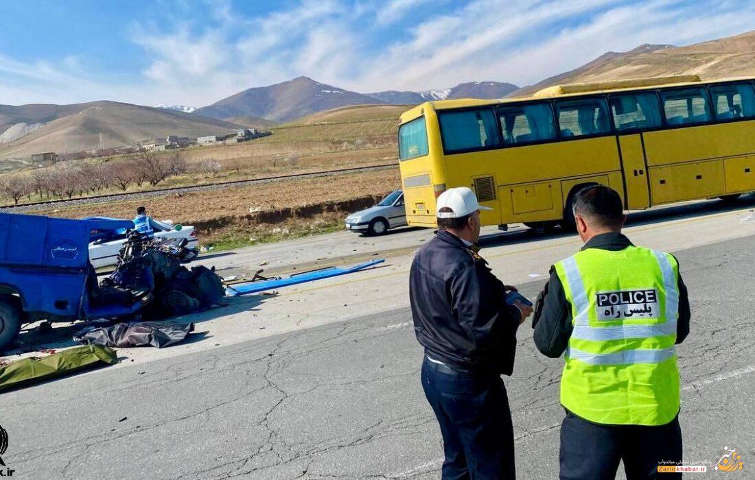 ۱۳ مصدوم و کشته در سانحه رانندگی آذربایجان‌غربی