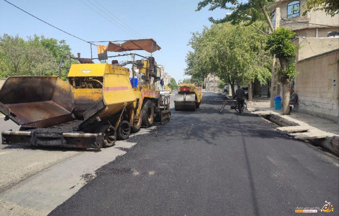 خیابان میرزا کوچکخان بالاخره آسفالت شد
