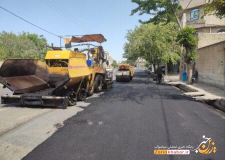 آسفالت معابر میاندوآب سرعت می‌گیرد