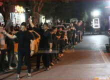 عزاداری هیئت زنجیرزنان در میاندوآب