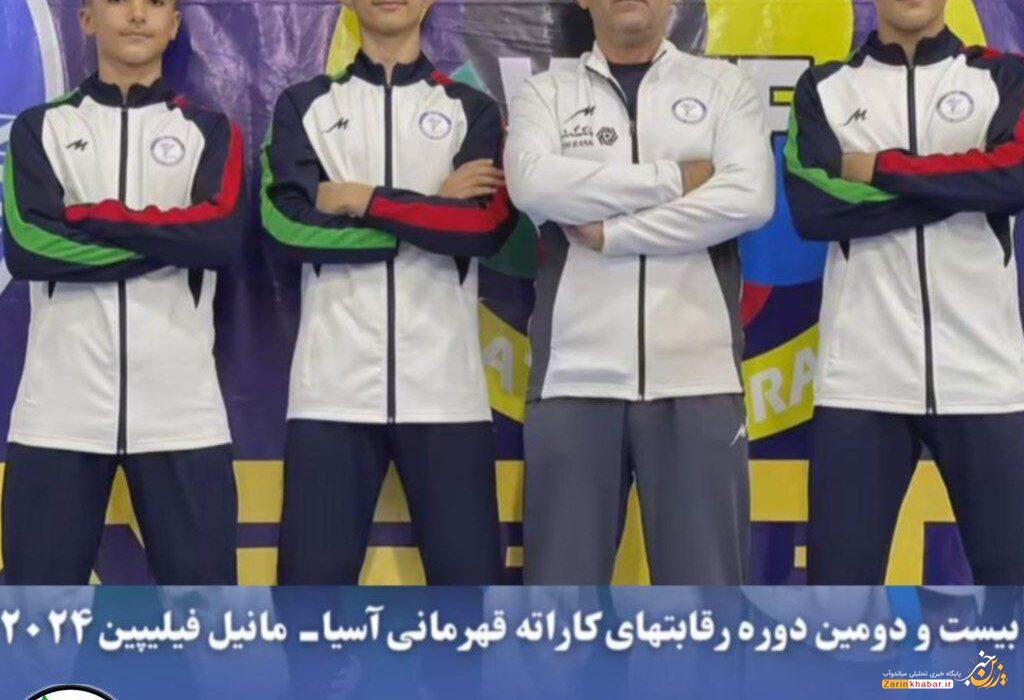 درخشش کاراتهکاران میاندوآبی در مسابقات آسیایی