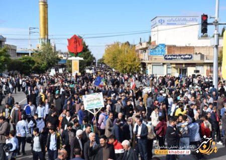 شکوه راهپیمایی استکبارستیزی در میاندوآب