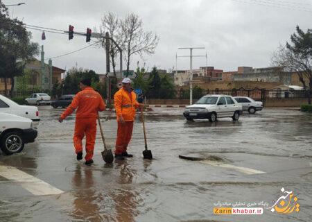 آماده‌باش شهرداری میاندوآب برای رفع آب‌گرفتگی معابر