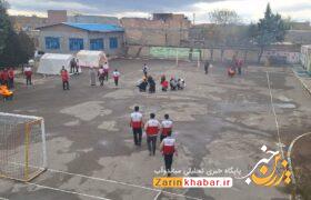 مانور زلزله در مدارس میاندوآب برگزار شد