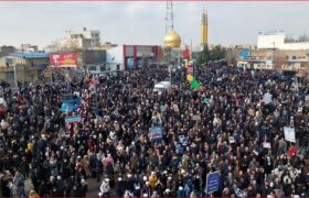 حاضری میاندوآبی‌ها در راهپیمایی ۲۲ بهمن