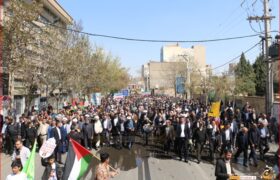 شکوه حضور مردم میاندوآب در راهپیمایی روز قدس