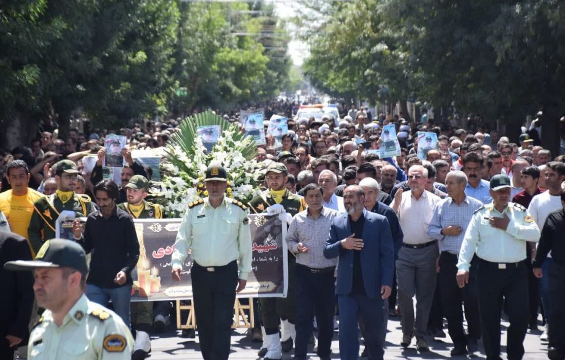 تشییع پیکر شهید مدافع وطن در میاندوآب