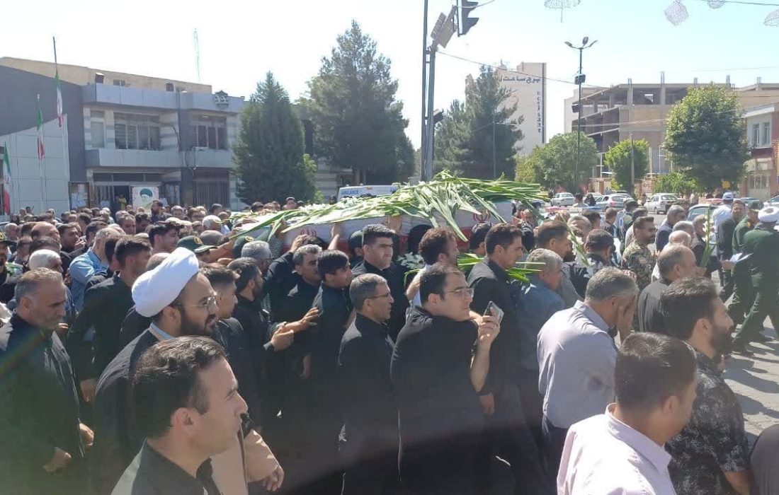 تشییع پیکر سردار شهید در میاندوآب