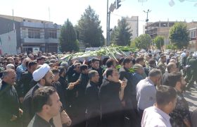 تشییع پیکر سردار شهید در میاندوآب