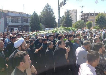 تشییع پیکر سردار شهید در میاندوآب