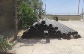 اجرای ۱۲ کیلومتر خط انتقال آب با پلی‌اتیلن