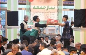 سفره اطعام رضوی در میاندوآب برپا شد + تصاویر