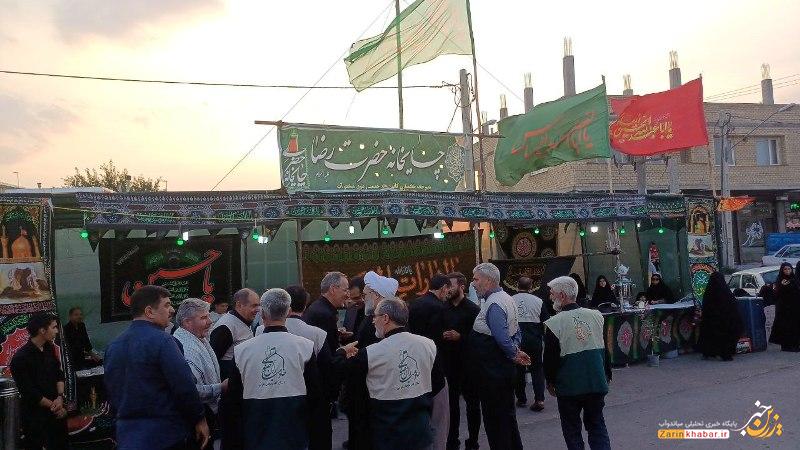 افتتاح موکب چایخانه حضرت رضا (ع) در میاندوآب