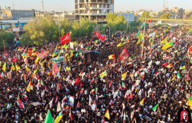 تشییع پیکر مطهر رهبر شهید ایران در عراق