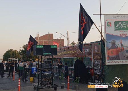 خدمت‌رسانی۲۲۰ خادمیار به زائران اربعین در میاندوآب