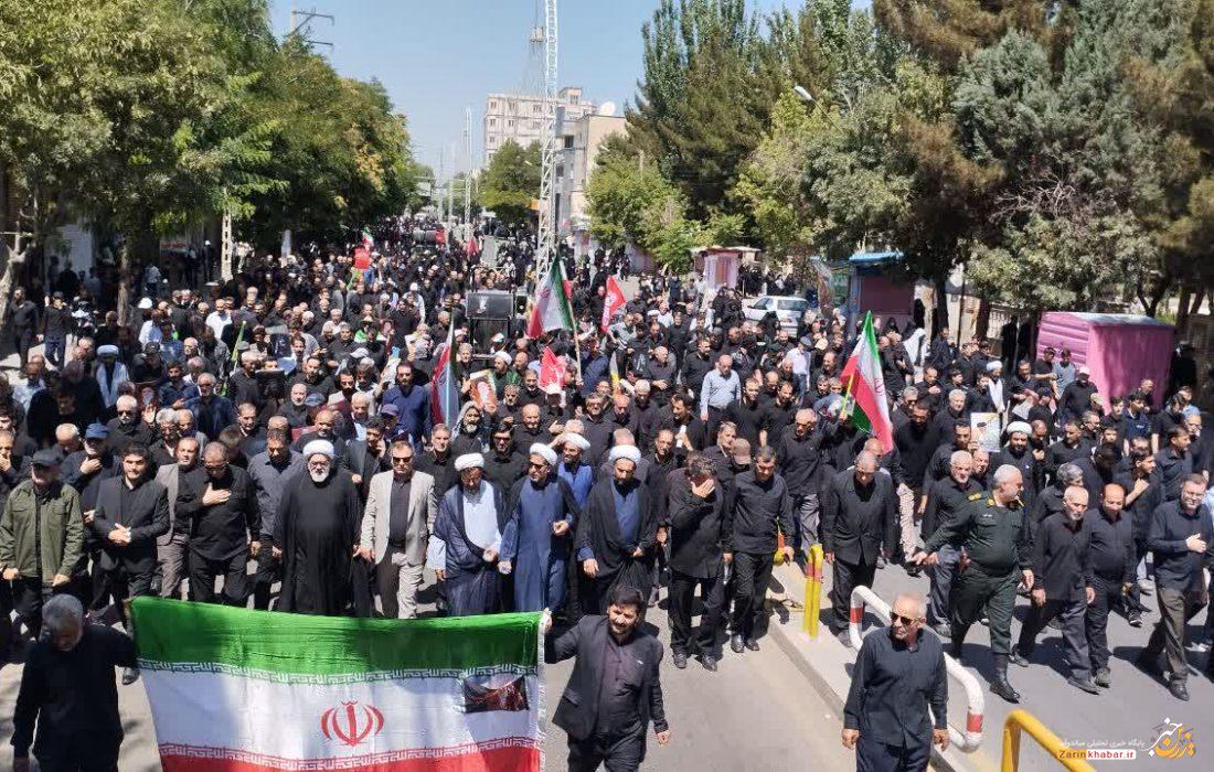 پیاده‌روی دلدادگان اربعین حسینی در میاندوآب